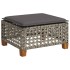 Set de muebles de jardín 6 pzas y cojines ratán sintético
