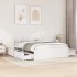 Estructura de cama sin colchón madera de pino blanca 150x200