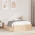 Estructura de cama sin colchón madera de pino maciza 120x200