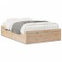 Estructura de cama sin colchón madera de pino maciza 120x200