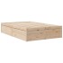 Estructura de cama sin colchón madera de pino maciza 120x200