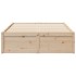 Estructura de cama sin colchón madera de pino maciza 120x200