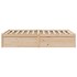 Estructura de cama sin colchón madera de pino maciza 120x200