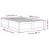 Estructura de cama sin colchón madera maciza marrón 135x190