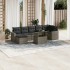 Set de sofás de jardín y cojines 8 piezas ratán sintético