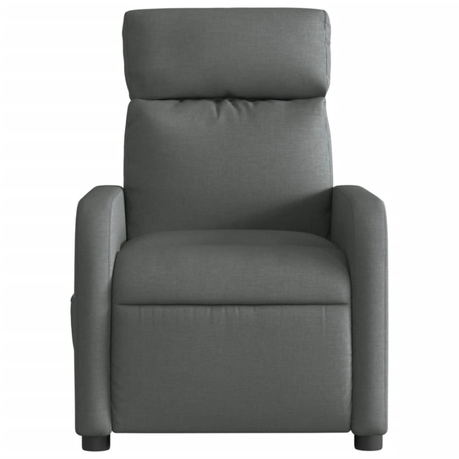 Sillón reclinable de masaje eléctrico tela gris