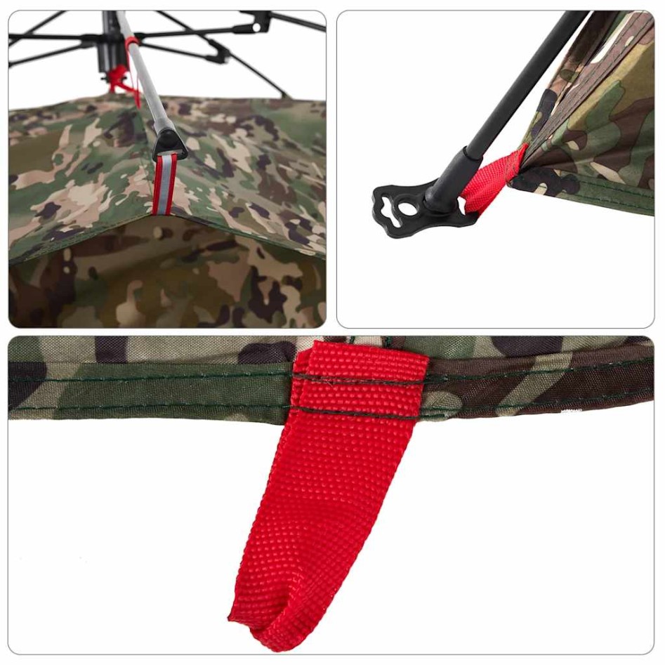 Tienda de pesca 4 personas apertura rápida