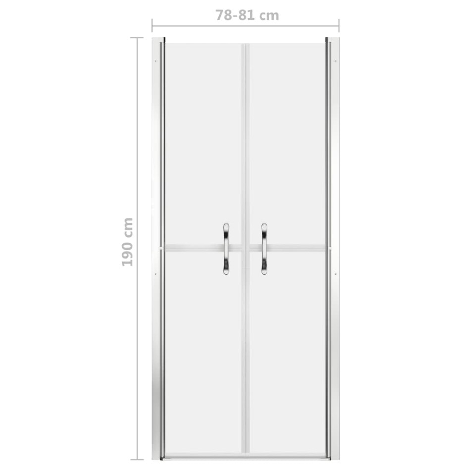 Puerta de ducha ESG esmerilado 81x190