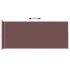 Toldo lateral retráctil para patio marrón 220x500