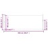 Toldo lateral retráctil para patio marrón 220x500