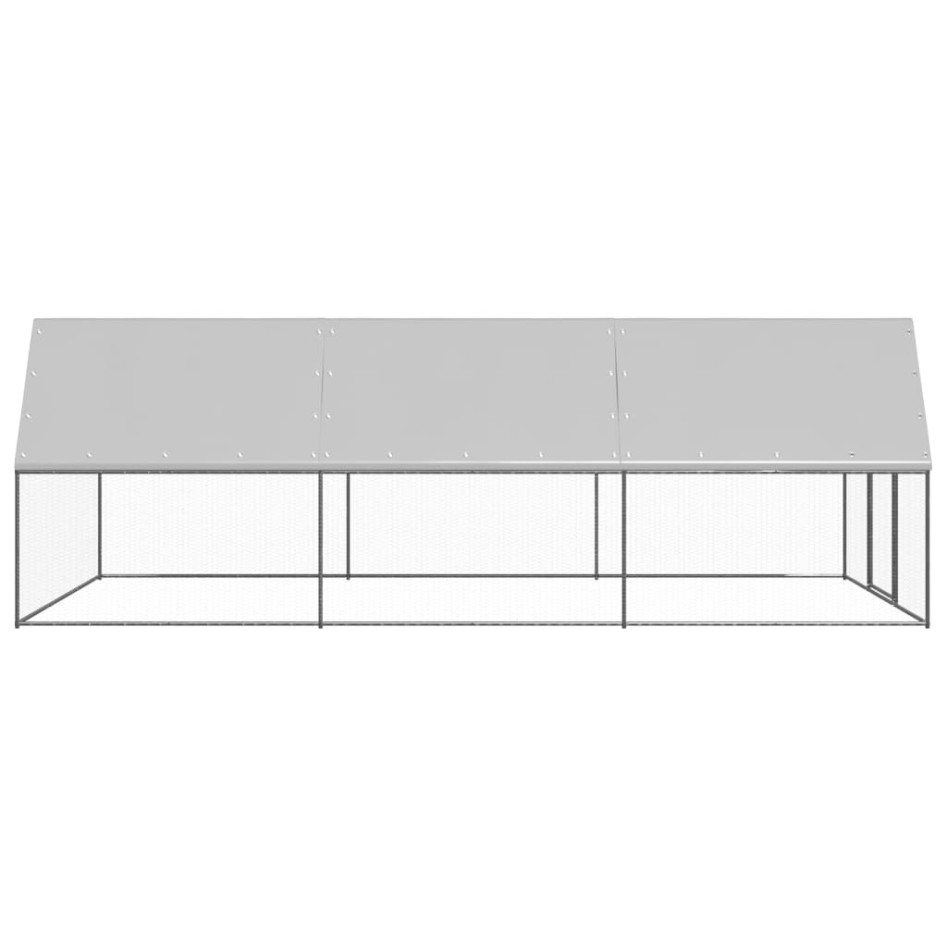 Jaula gallinero de acero galvanizado 3x6x2