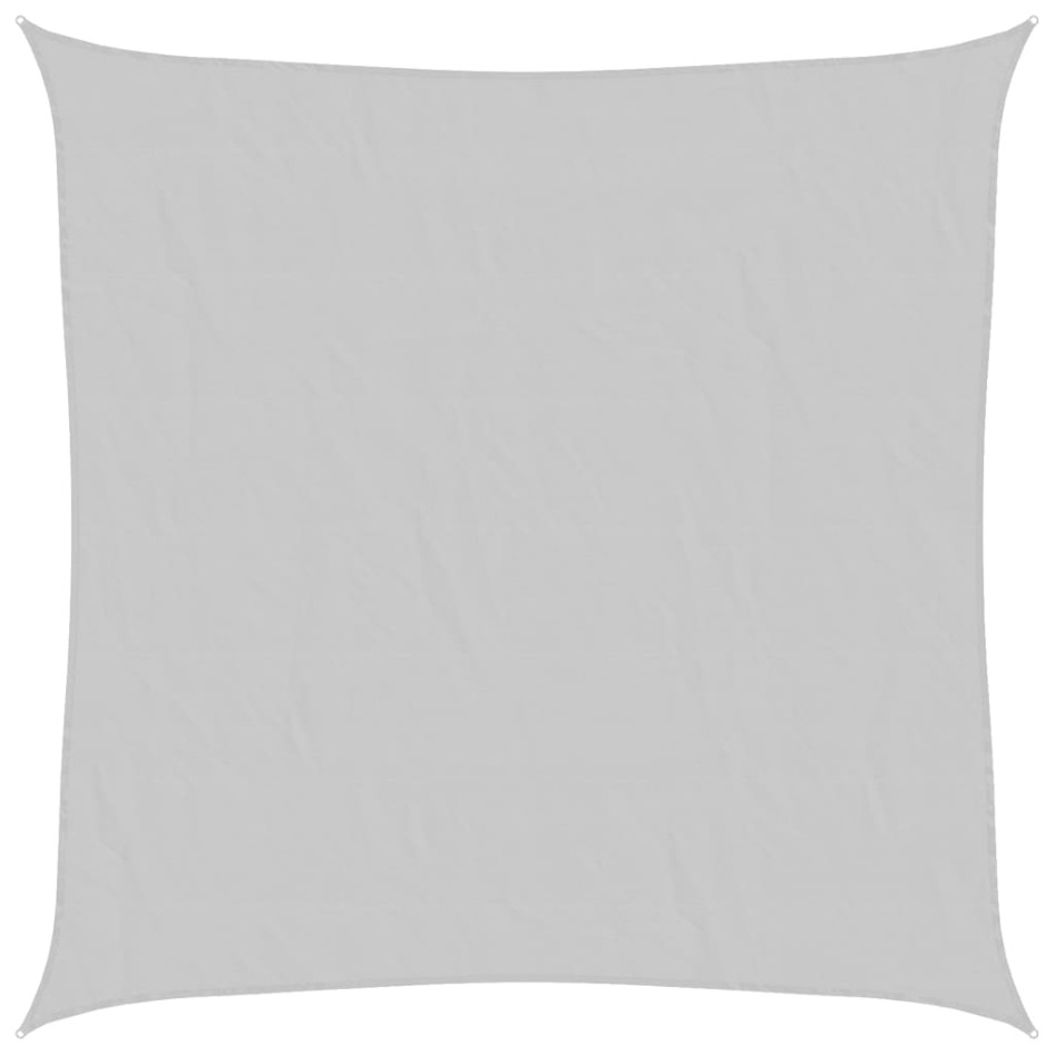 Toldo de vela poliéster oxford 100% gris claro 7x7