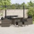 Set de muebles de jardín 6 pzas y cojines ratán sintético