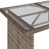Set de muebles de jardín 6 pzas y cojines ratán sintético