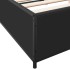Estructura de cama madera de ingeniería y metal negro