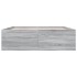 Estructura de cama madera de ingeniería gris Sonoma 160x200