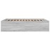 Estructura de cama madera de ingeniería gris Sonoma 160x200