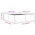 Estructura de cama madera de ingeniería gris Sonoma 160x200