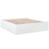 Estructura de cama madera de ingeniería blanca 180x200