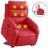 Sillón reclinable de masaje de pie cuero artificial