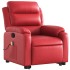 Sillón reclinable de masaje de pie cuero artificial