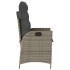 Sillones reclinable jardín y cojines 2 uds ratán sintético