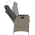 Sillones reclinable jardín y cojines 2 uds ratán sintético