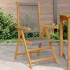 Sillas de jardín 2 uds madera maciza acacia polipropileno