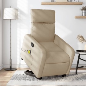 Silla de masaje reclinable de pie de tela color