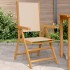 Sillas de jardín 2 uds madera maciza acacia y tela