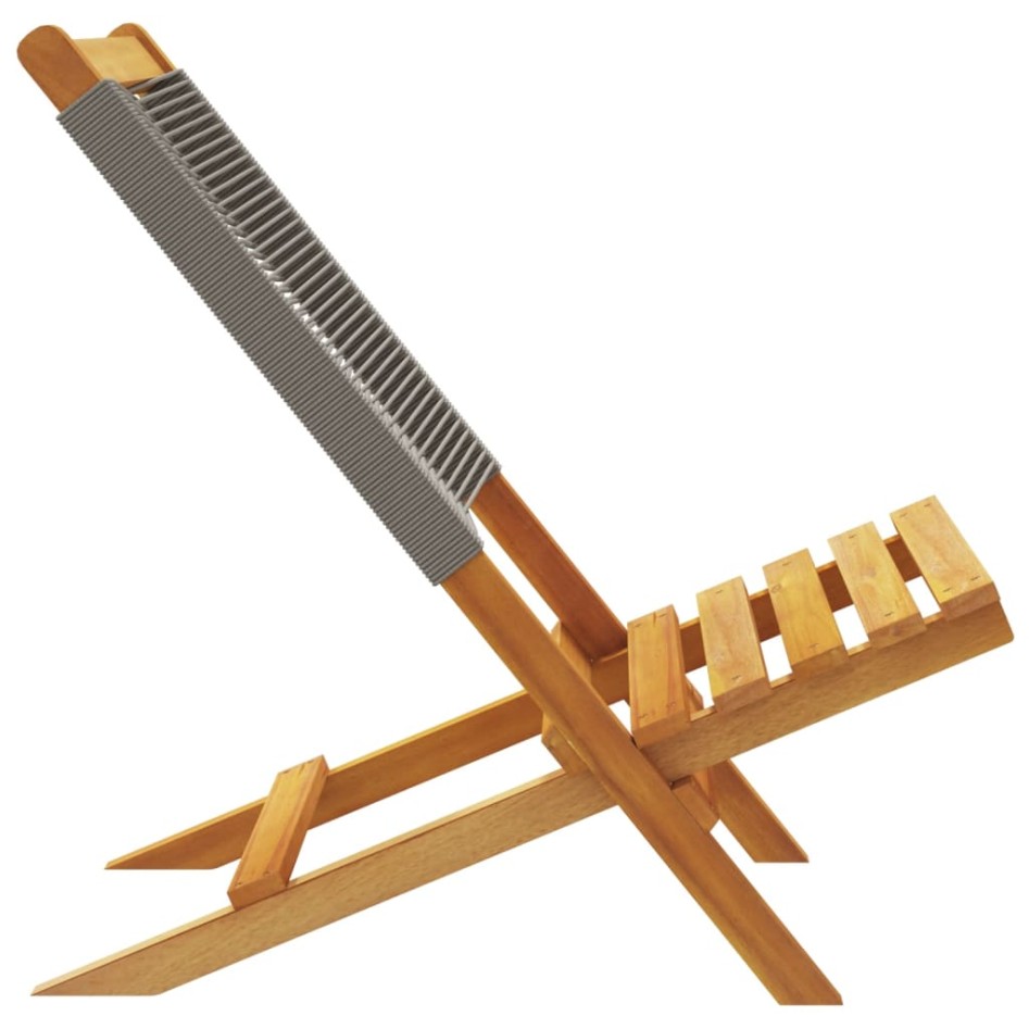 Sillas de jardín 2 uds madera maciza acacia polipropileno