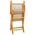 Set de comedor jardín 7 pzas polipropileno madera maciza