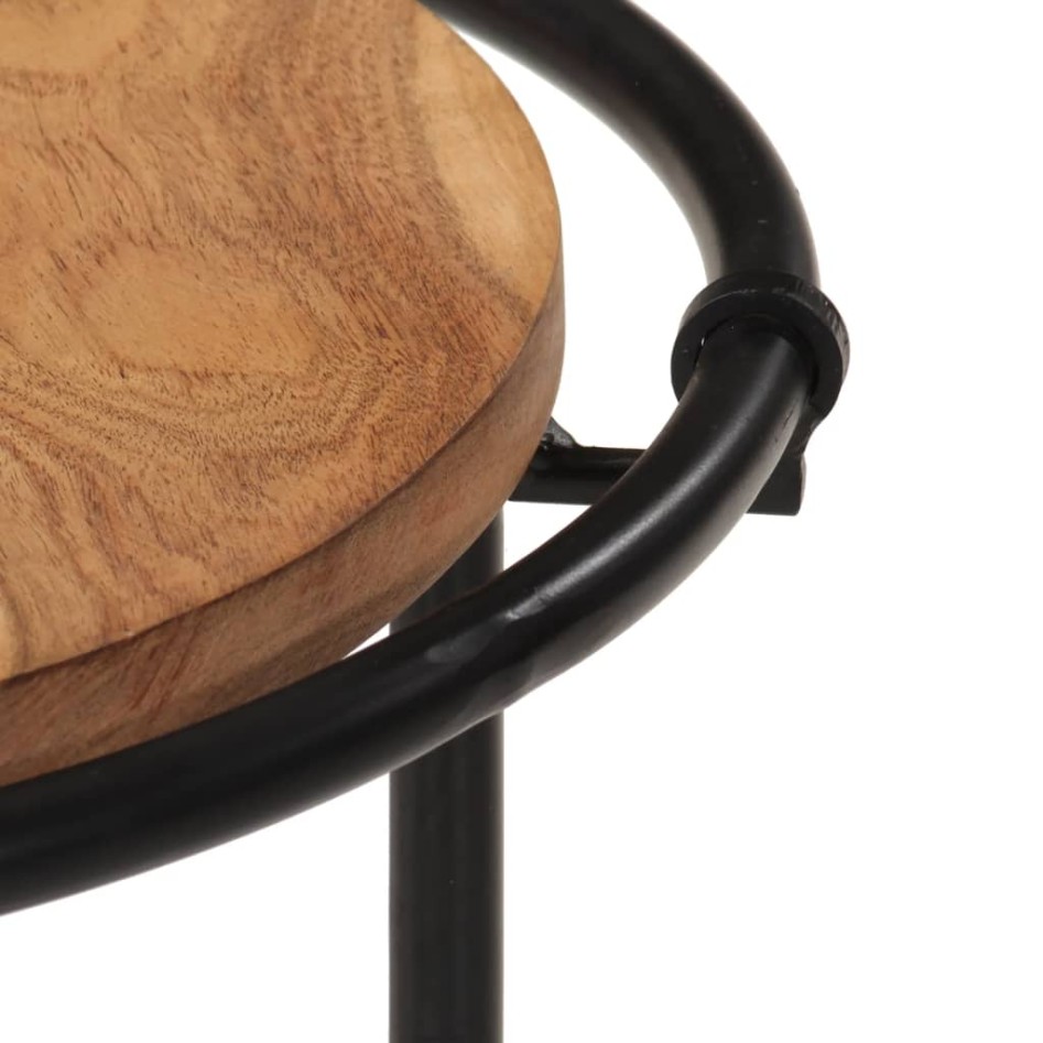 Mesas apilables 3 piezas madera maciza de