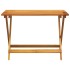 Set de comedor de jardín plegable 5 pzas madera maciza