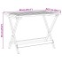 Set de comedor de jardín plegable 5 pzas madera maciza