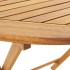 Set de comedor de jardín 5 pzas tela madera maciza gris