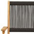 Set de comedor jardín 5 pzas polipropileno madera maciza