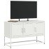 Mueble para TV de acero blanco 100,5x39x60,5