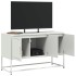 Mueble para TV de acero blanco 100,5x39x60,5