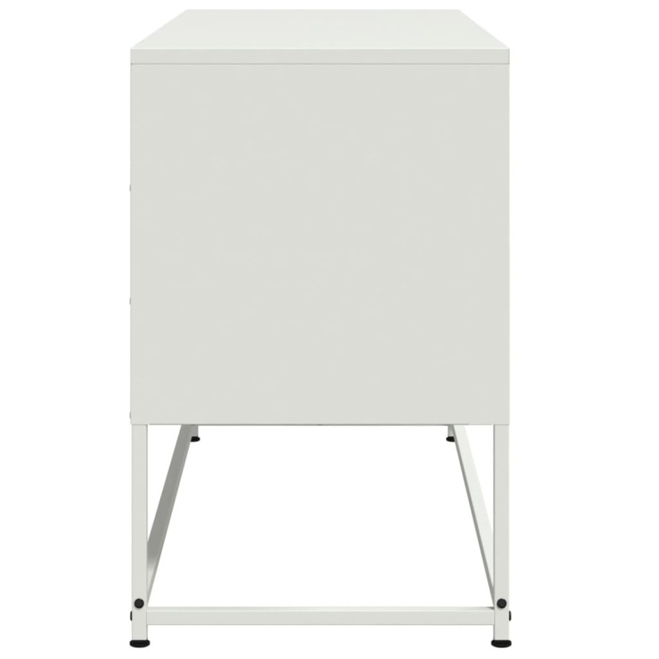 Mueble para TV de acero blanco 100,5x39x60,5