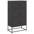 Aparador de acero negro 68,5x38,5x123,5