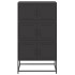 Aparador de acero negro 68,5x38,5x123,5