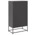 Aparador de acero negro 68,5x38,5x123,5