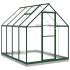 Invernadero con marco base aluminio verde 224x169x202