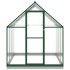 Invernadero con marco base aluminio verde 224x169x202