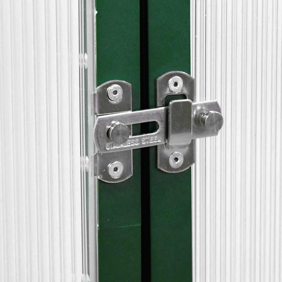 Invernadero con marco base aluminio verde 224x169x202