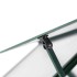 Invernadero con marco base aluminio verde 224x169x202