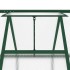 Invernadero con marco base aluminio verde 224x169x202
