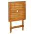 Juego de bistro de 3 piezas ratán PE y madera maciza