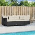 Set de muebles de jardín 5 pzas y cojines ratán sintético
